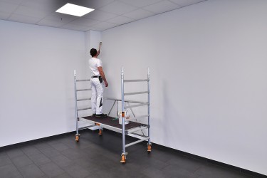 binnen schilderen steiger trapgat ladder trap