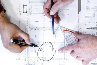 Engineering handen tekening header